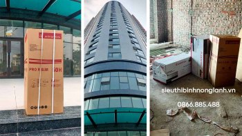 Bàn giao 3 bình nóng lạnh Ariston tại chung cư BlueGem, Thanh Trì, Hà Nội