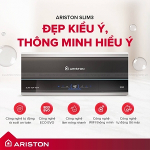 Tại sao nên mua bình nóng lạnh ARISTON SLIM3 TOP WIFI 30 Lít?