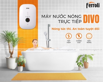 Bình nóng lạnh trực tiếp Ferroli giải pháp cực thẩm mỹ cho khách sạn tại Trần Duy Hưng - Hà Nội