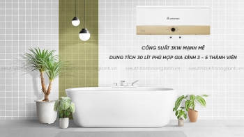 8 Lý Do Nên Chọn Bình Nóng Lạnh Ariston 30L SLIM3 30 RS MT 3KW Cho Gia Đình Bạn
