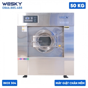 Máy giặt công nghiệp WASKY 50KG CHÂN MỀM