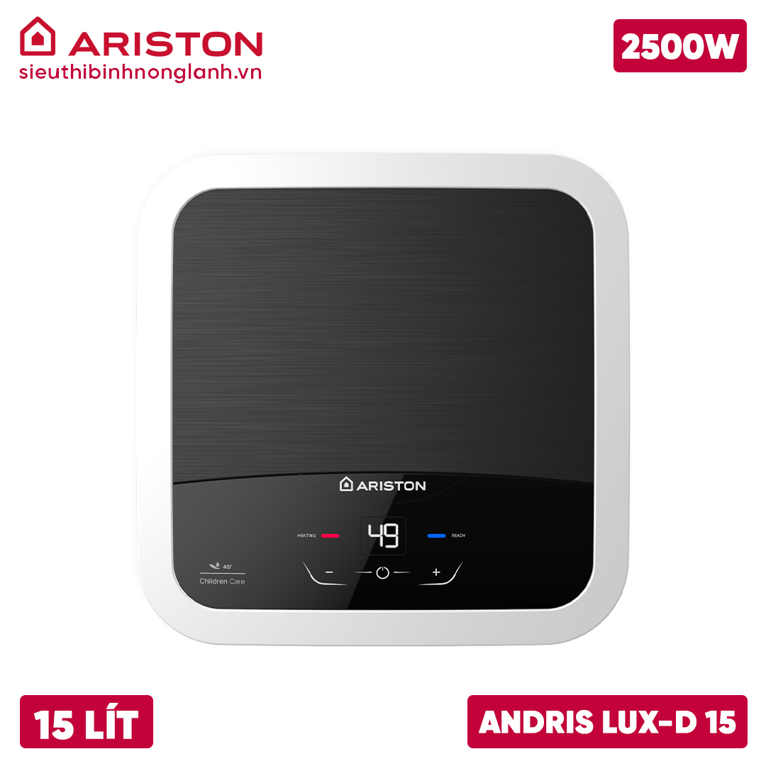 Bình nóng lạnh Ariston 15L ANDRIS2 LUX-D 15 AG+