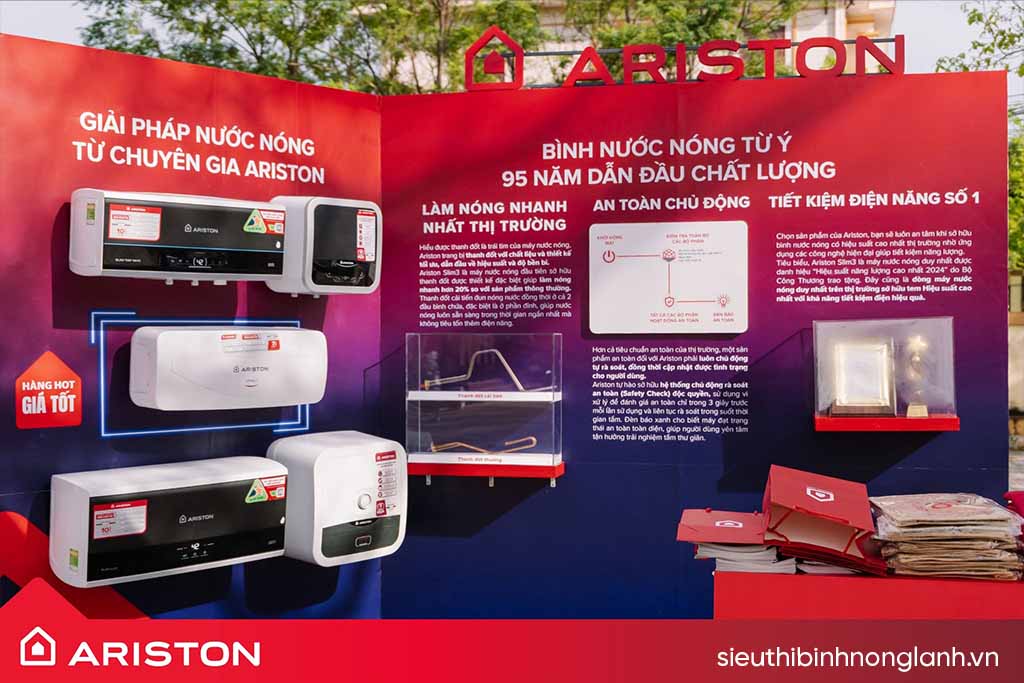 Bảng giá bình nóng lạnh Ariston chính hãng mới nhất 2026