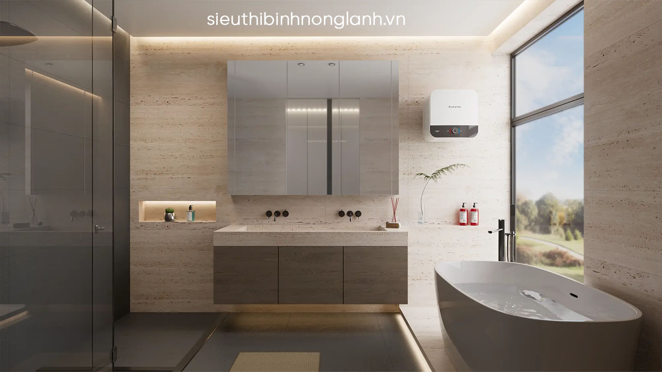 Sang trọng tinh tế trọng mọi không gian cùng máy nước nóng Ariston andris3 30 rs