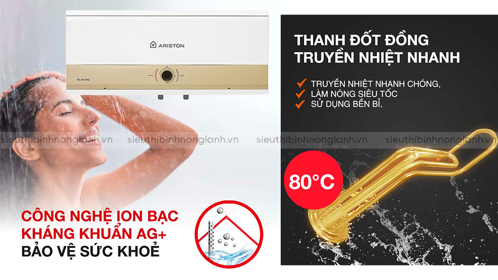 Độ Bền Cao Với Thanh Đốt Đồng Và Bình Chứa Tráng Men Titan