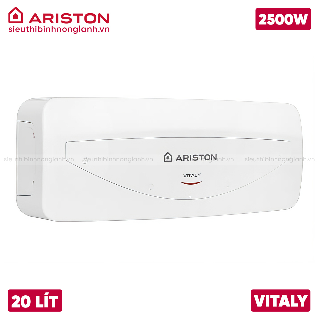 góc nghiêng bình nóng lạnh Ariston VITALY 20 SLIM