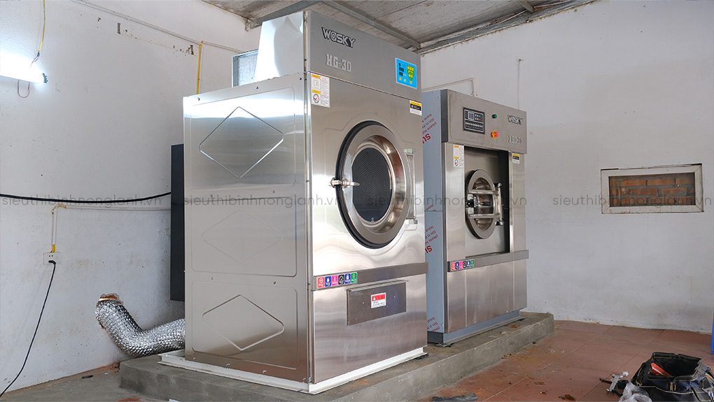 máy giặt công nghiệp Wasky 30kg và máy sấy công nghiệp Wasky 30kg từ Điện Máy Việt Nam nhờ các ưu điểm vượt trội