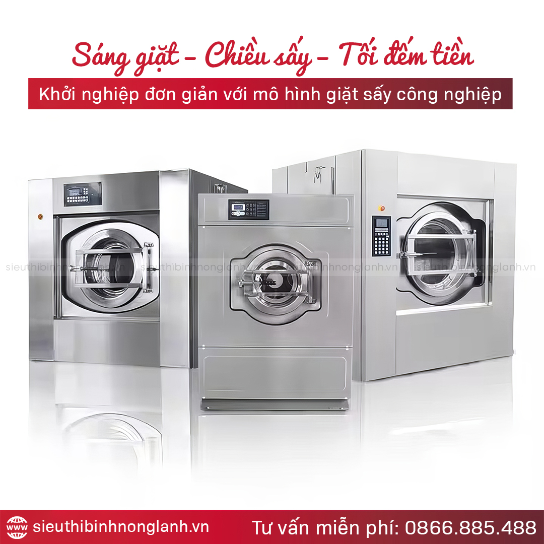Máy Giặt Sấy Công Nghiệp