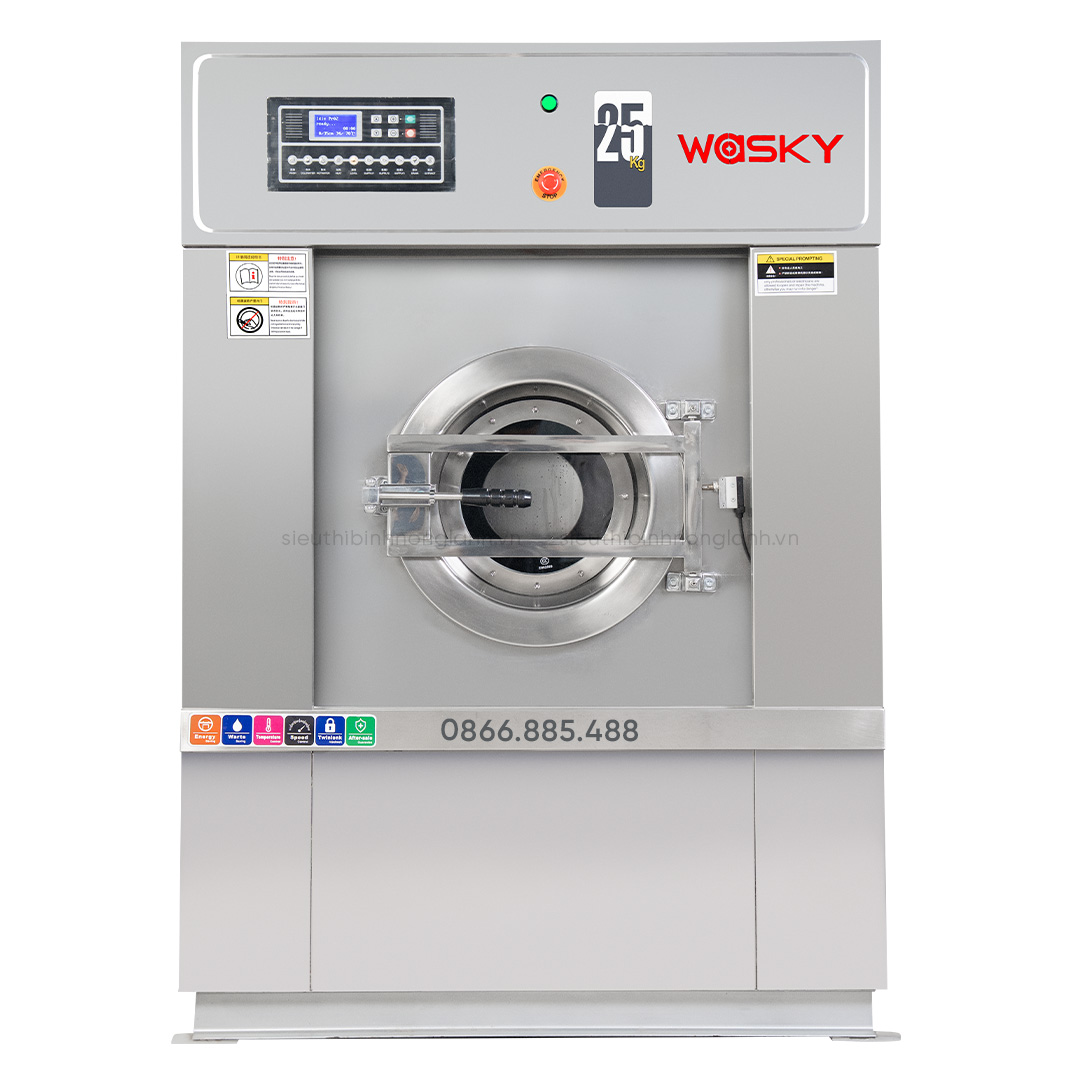 Máy giặt công nghiệp WASKY 25KG CHÂN MỀM