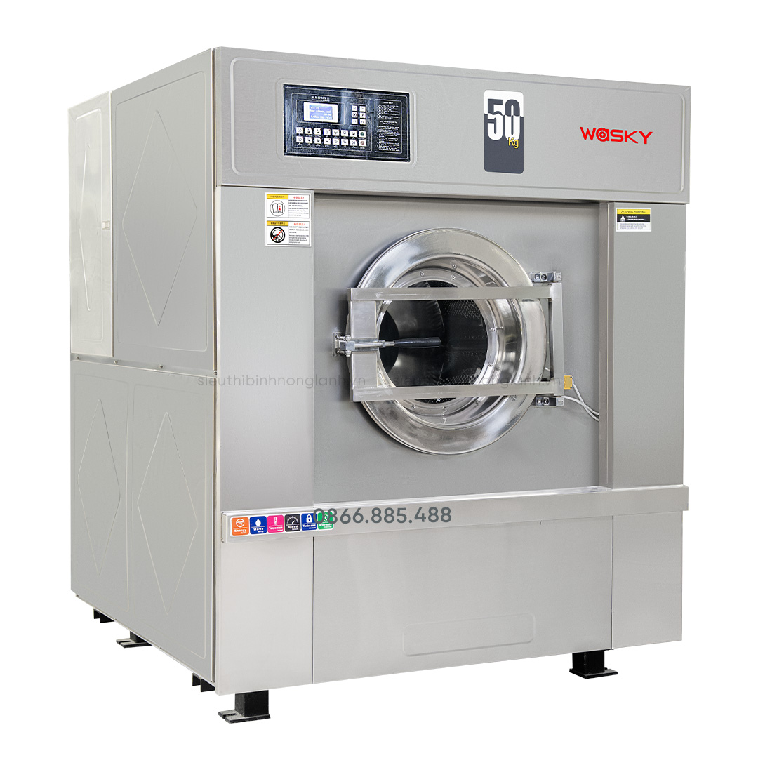 Máy giặt công nghiệp WASKY 50KG CHÂN MỀM