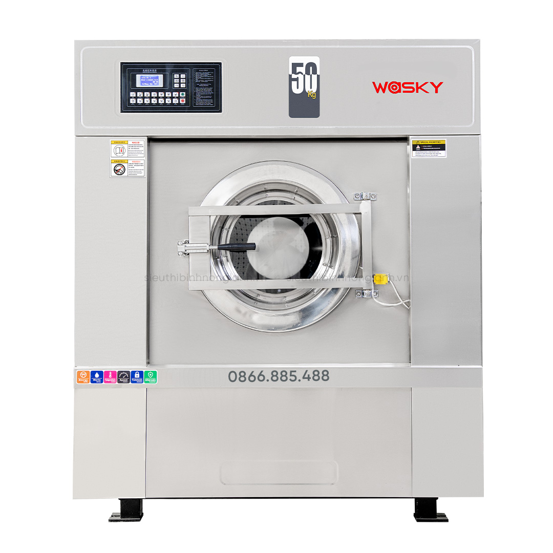 Máy giặt công nghiệp WASKY 50KG CHÂN MỀM