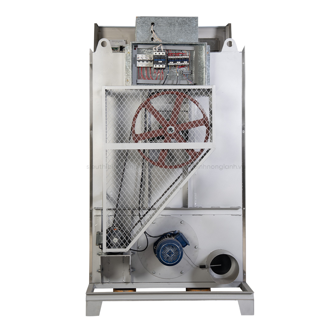 Mặt sau và hệ thống truyền động của máy sấy công nghiệp wasky 30kg