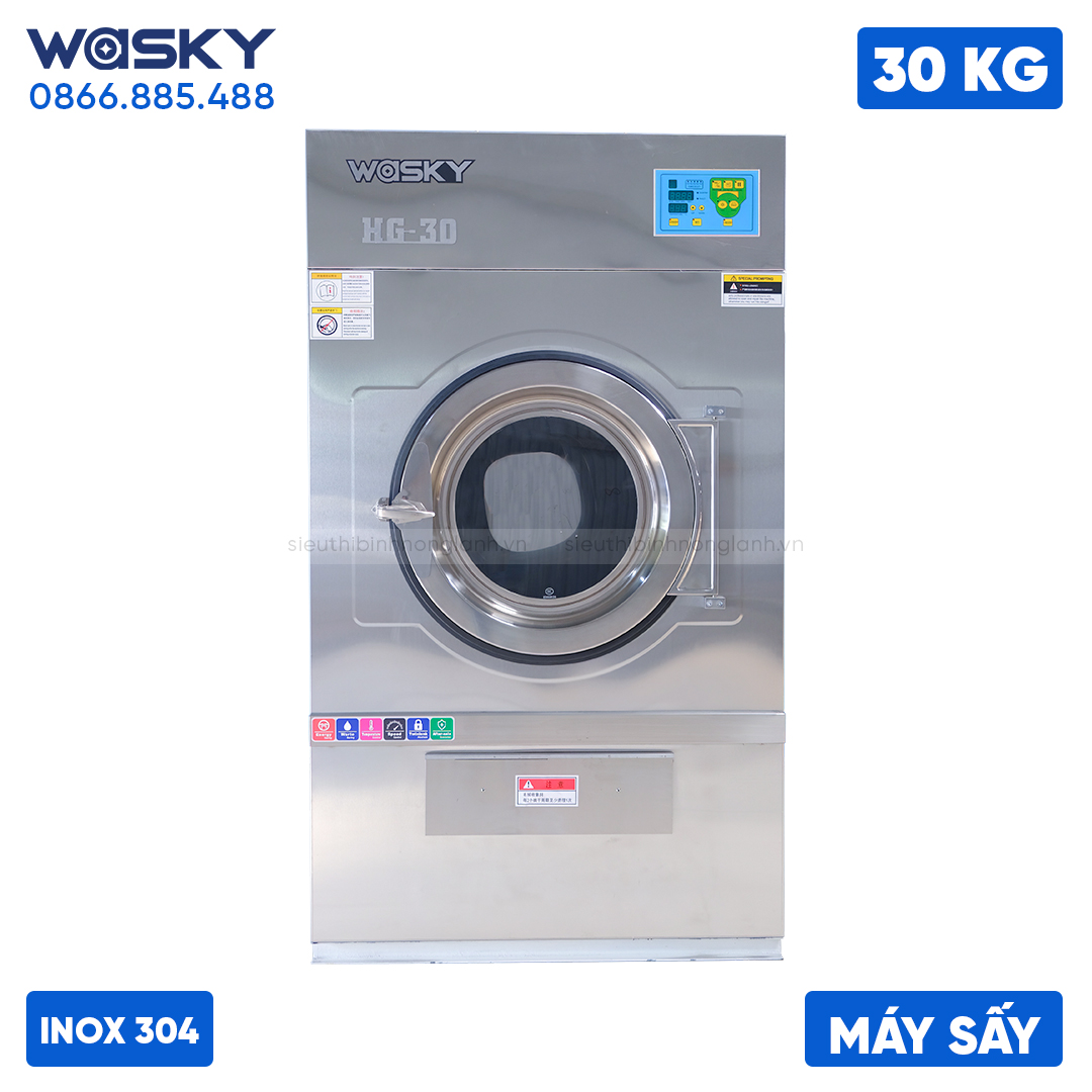 Máy sấy công nghiệp 30kg WASKY