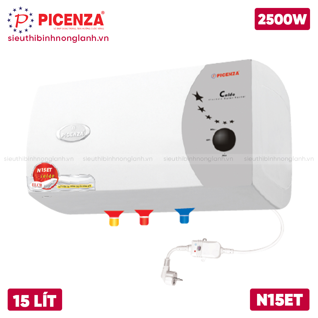 BÌNH NÓNG LẠNH PICENZA 15 LÍT N15ET