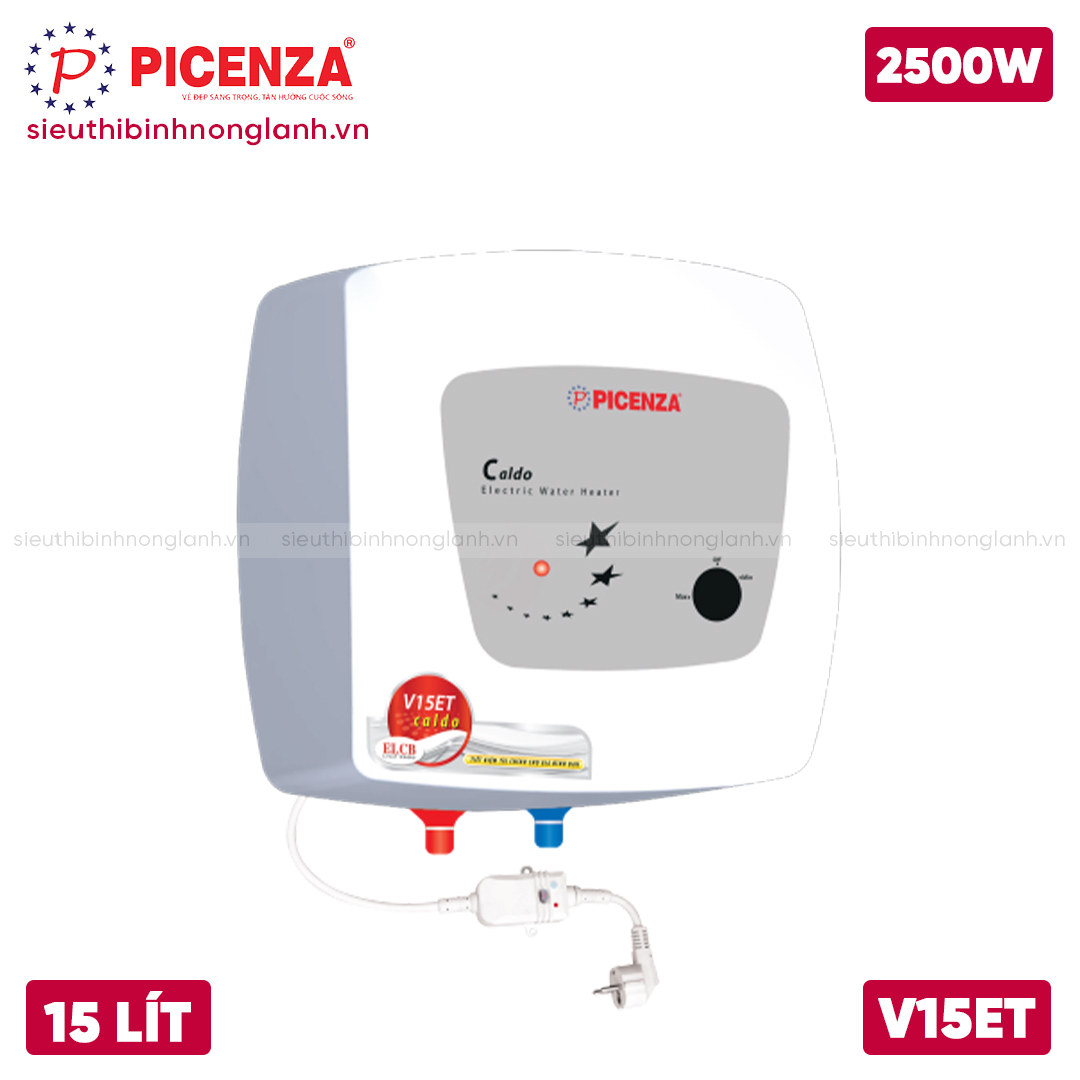 BÌNH NÓNG LẠNH PICENZA 15 LÍT V15ET