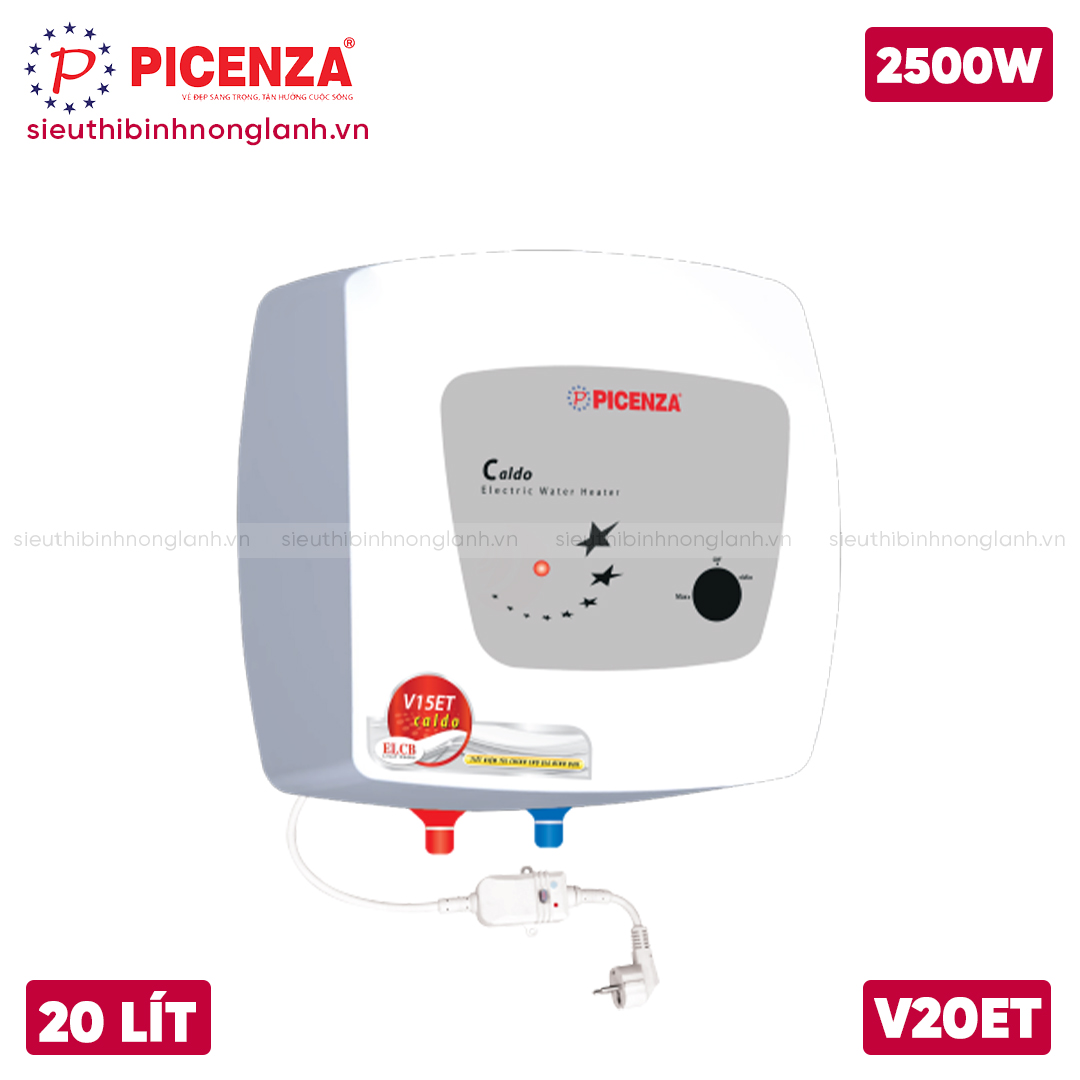 BÌNH NÓNG LẠNH PICENZA 20 LÍT V20ET