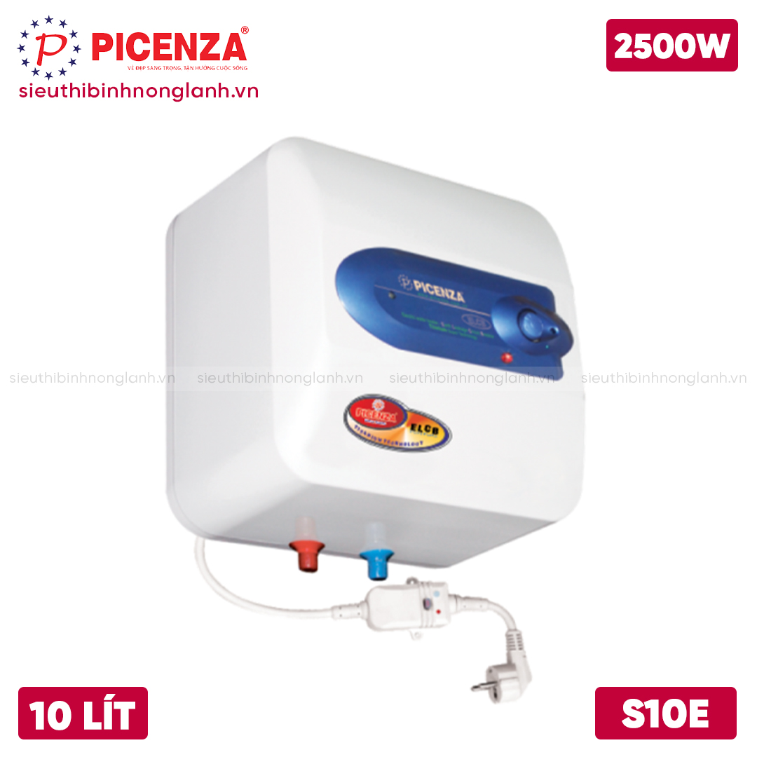 Bình nóng lạnh Picenza 10 Lít S10E